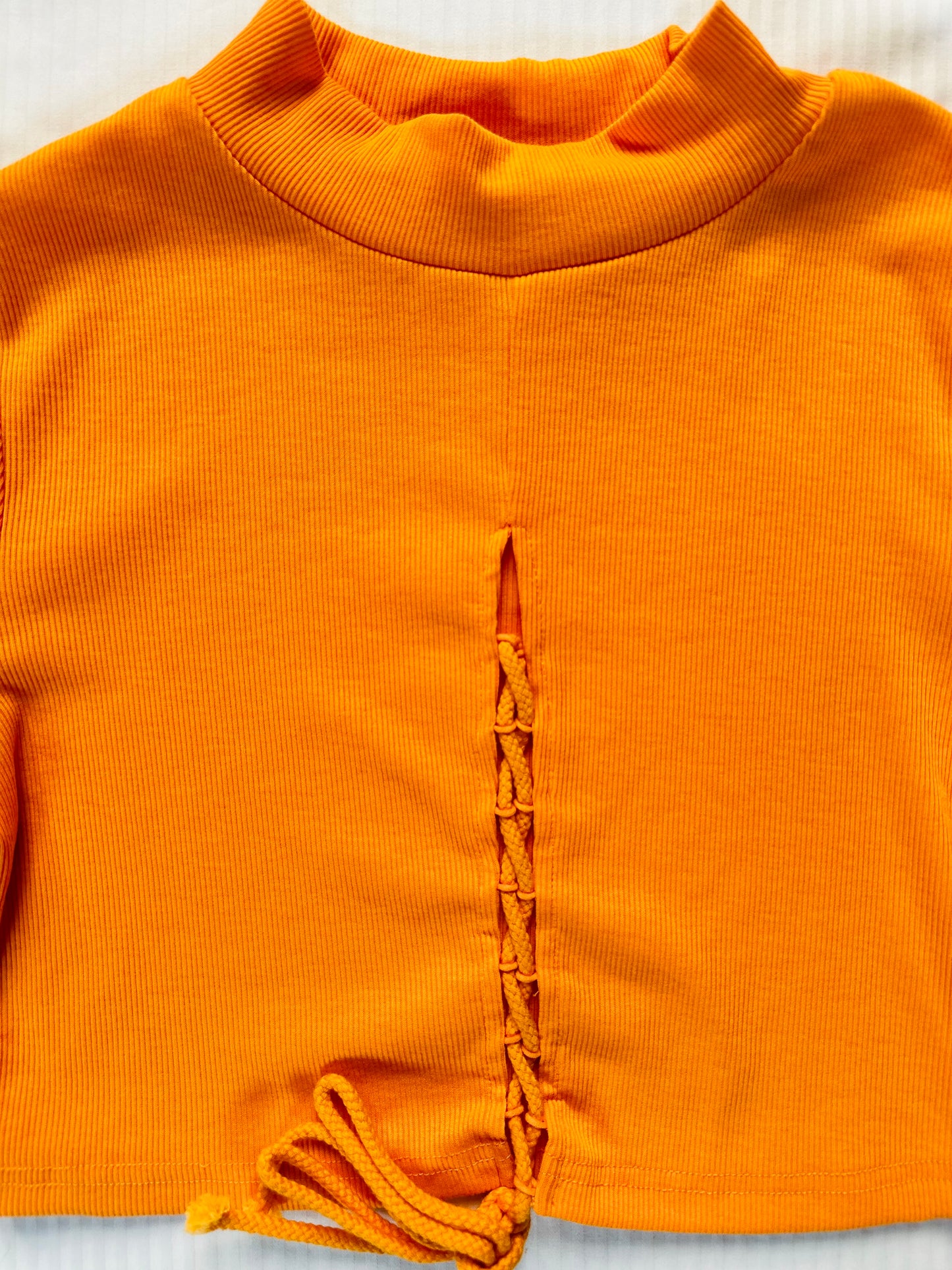 Neon Orange Crop Top
