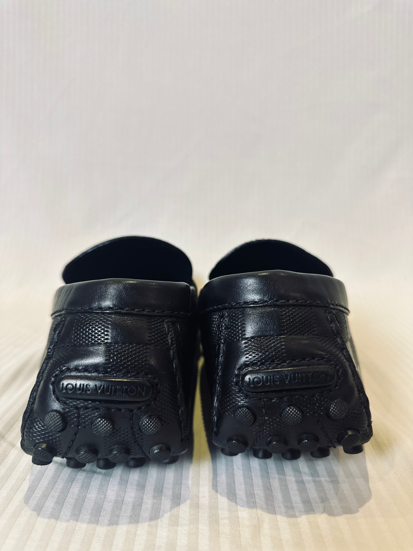 LV Black Leather Hockenhneim Loafers (Sz 11.5)