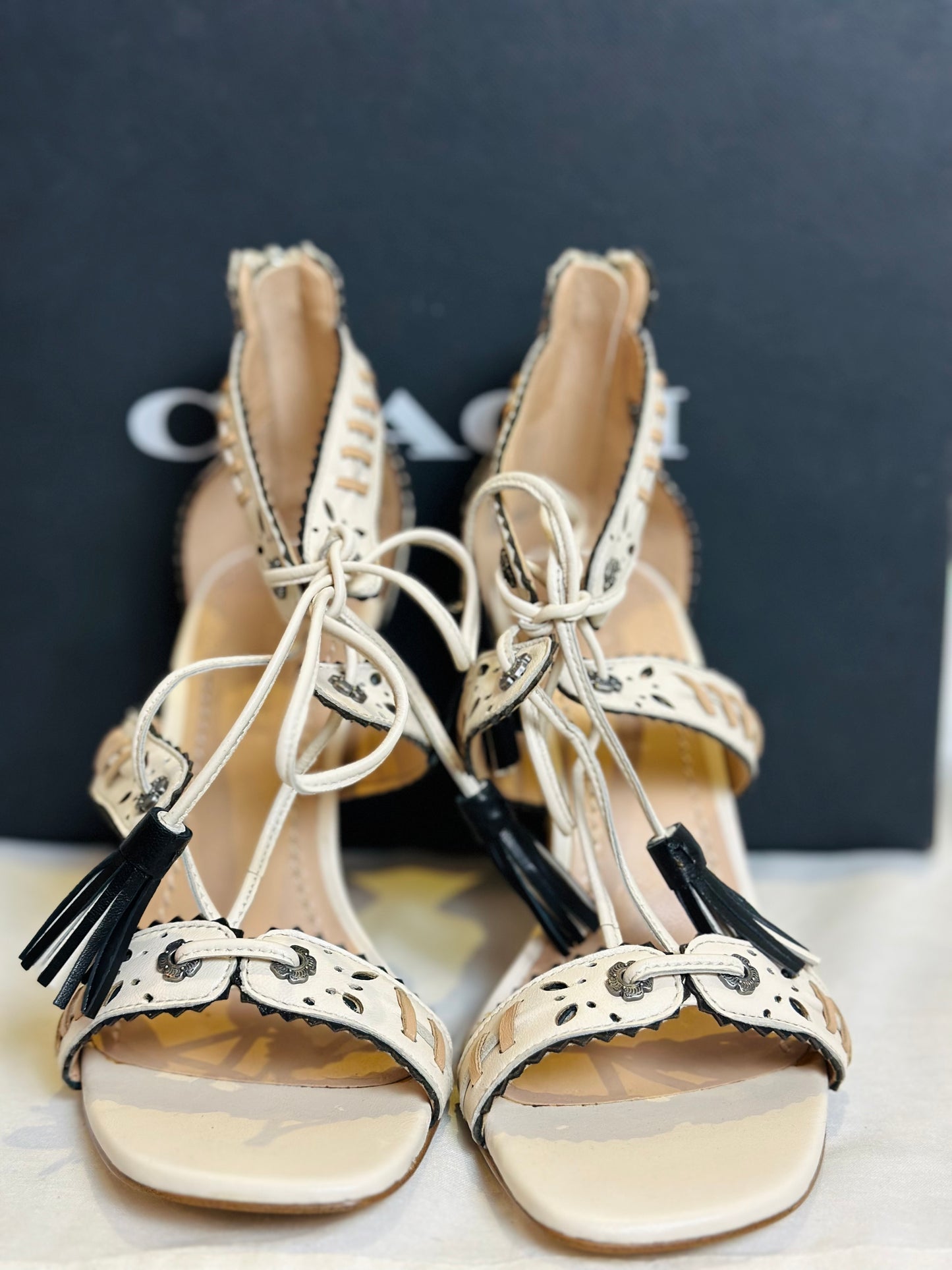 Coach Bella Western Stitch Sandals