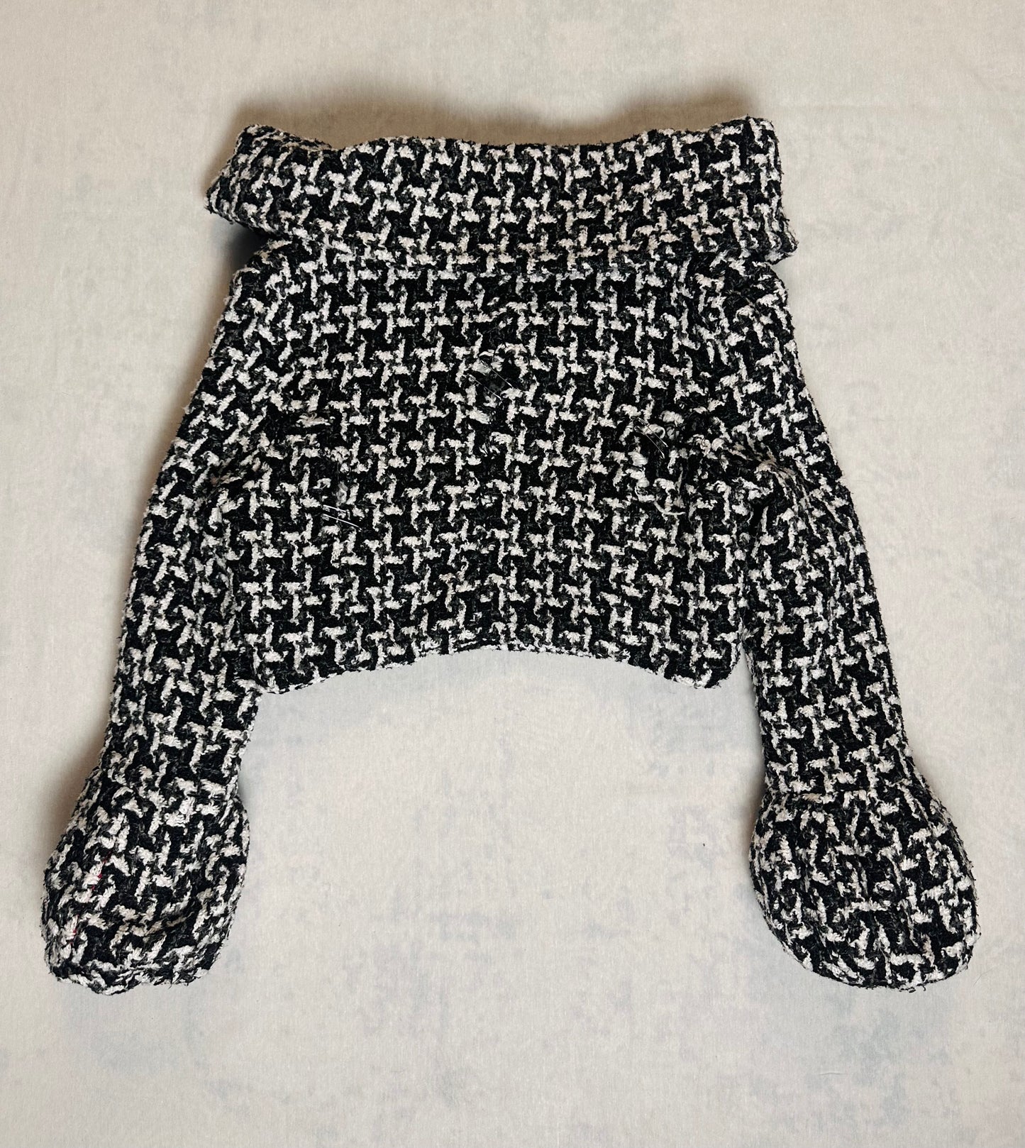 Checks Print Cropped Jacket