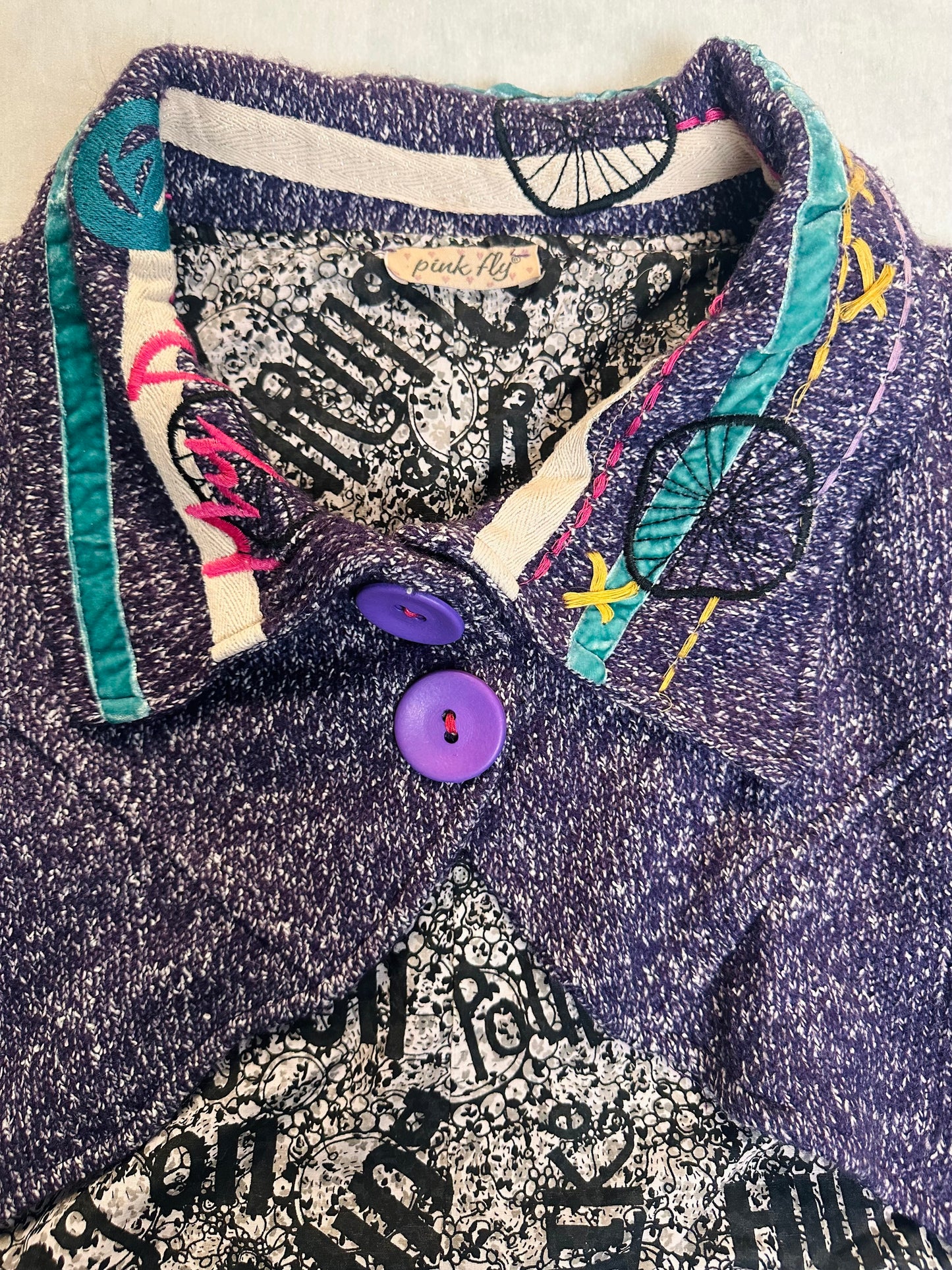 Vintage PinkFly Purple Jacket
