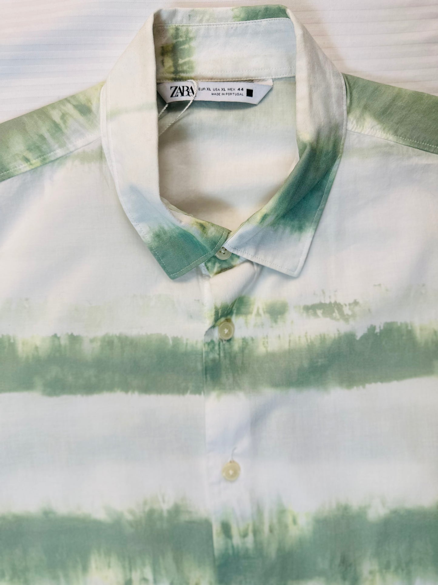 ZARA Satin Button Down Shirt (XL)