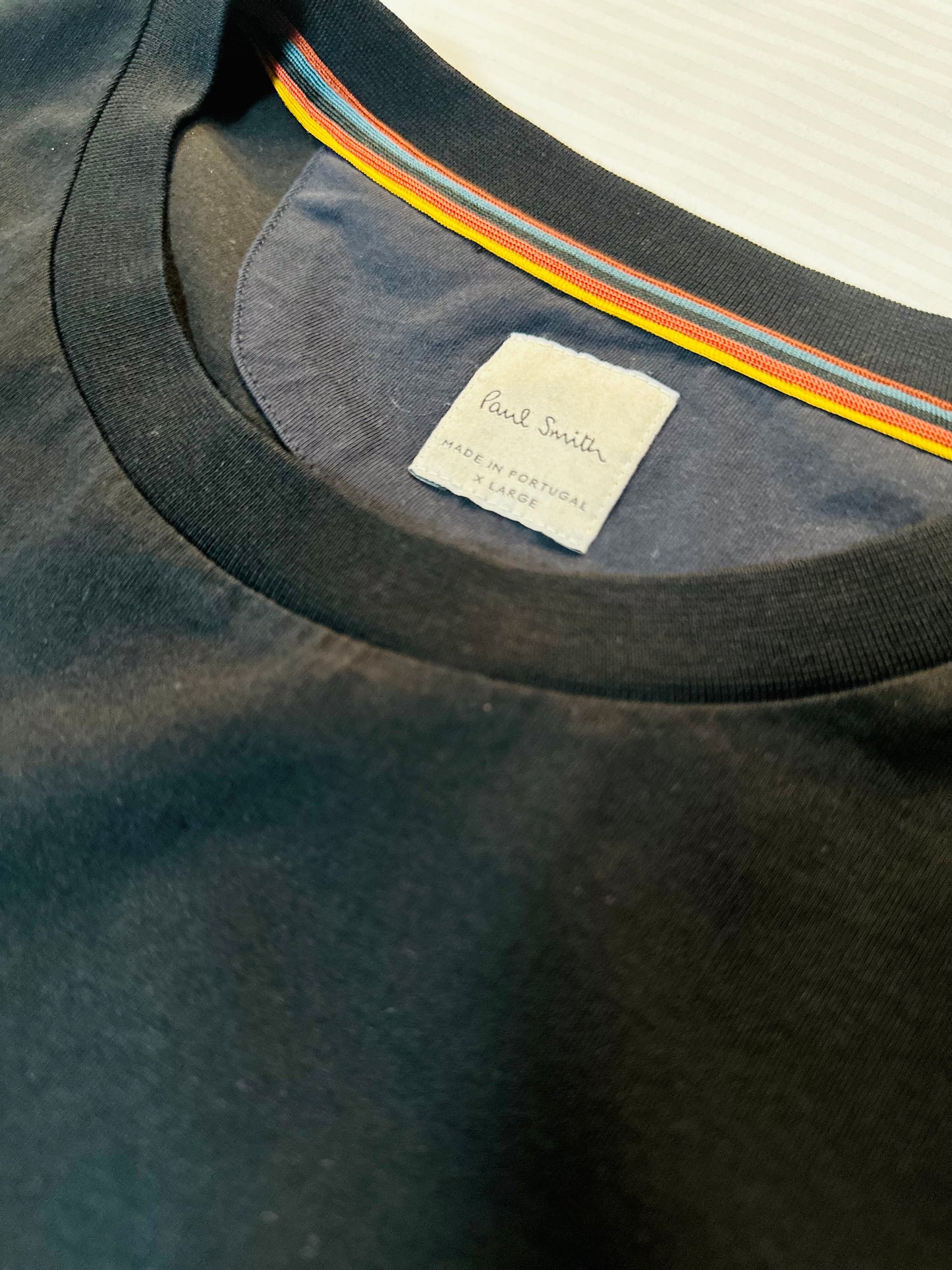 PAUL SMITH Printed Organic Cotton Regular Fit T-Shirt (Sz XL)