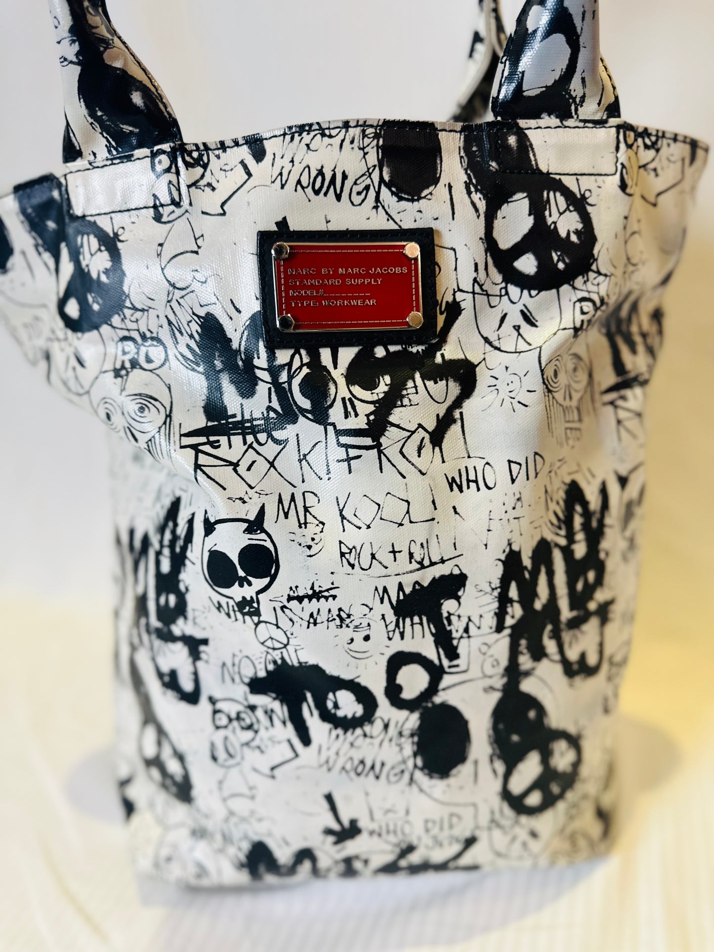 Marc Jacobs Punk Graffiti Tote Bag