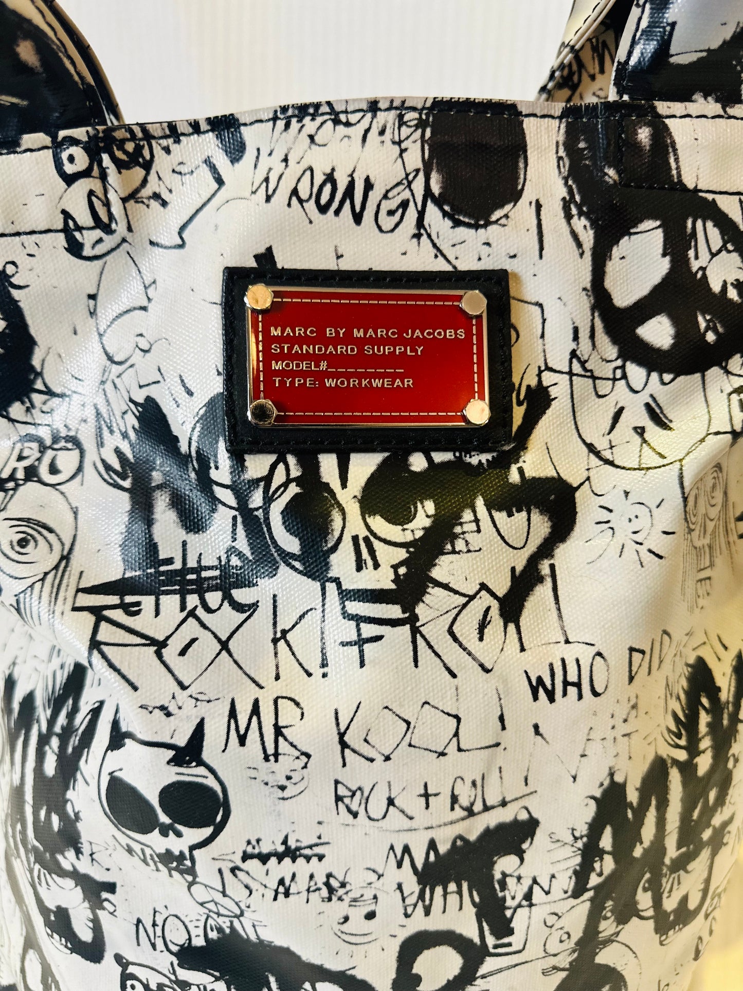 Marc Jacobs Punk Graffiti Tote Bag