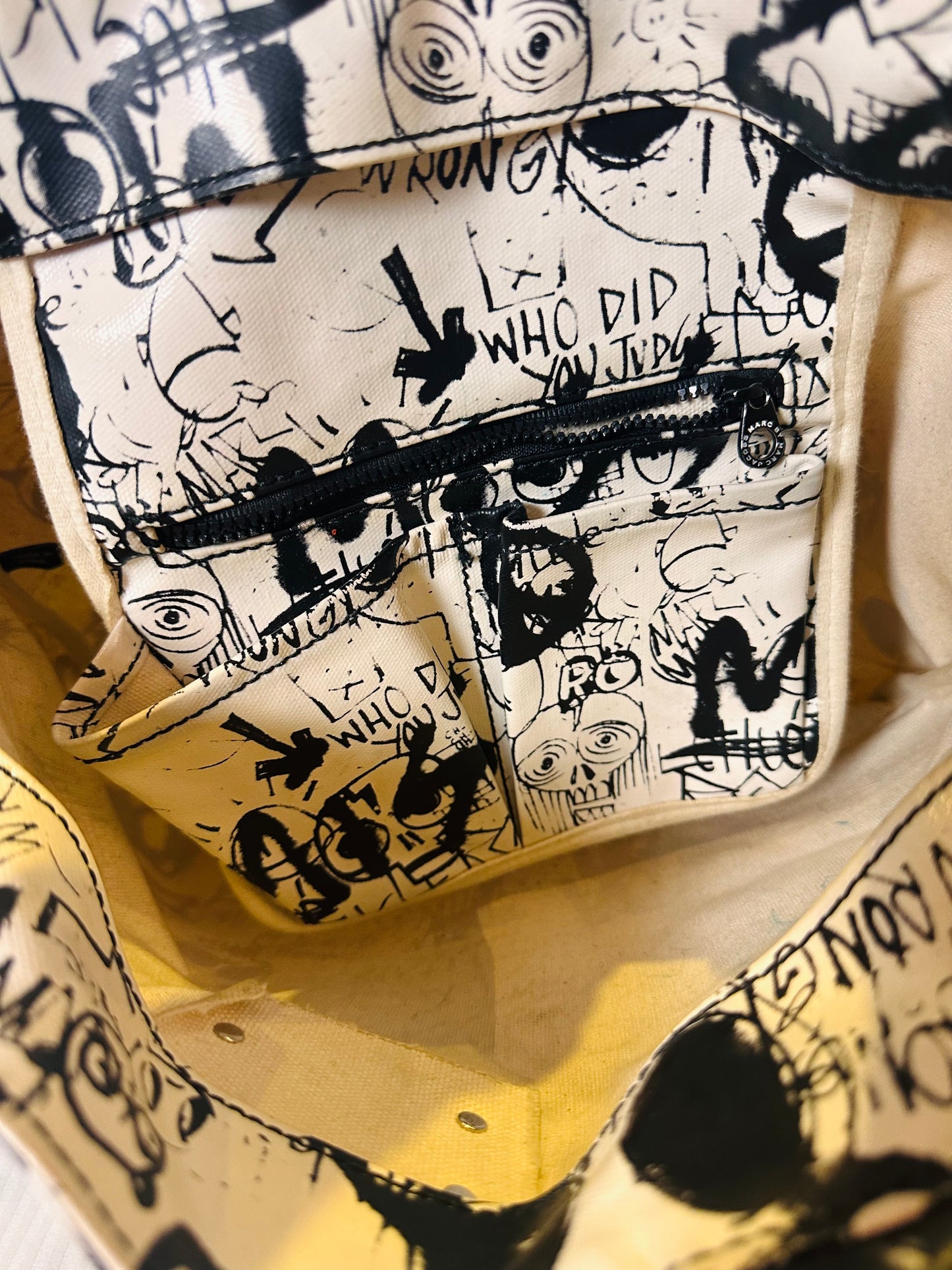Marc Jacobs Punk Graffiti Tote Bag