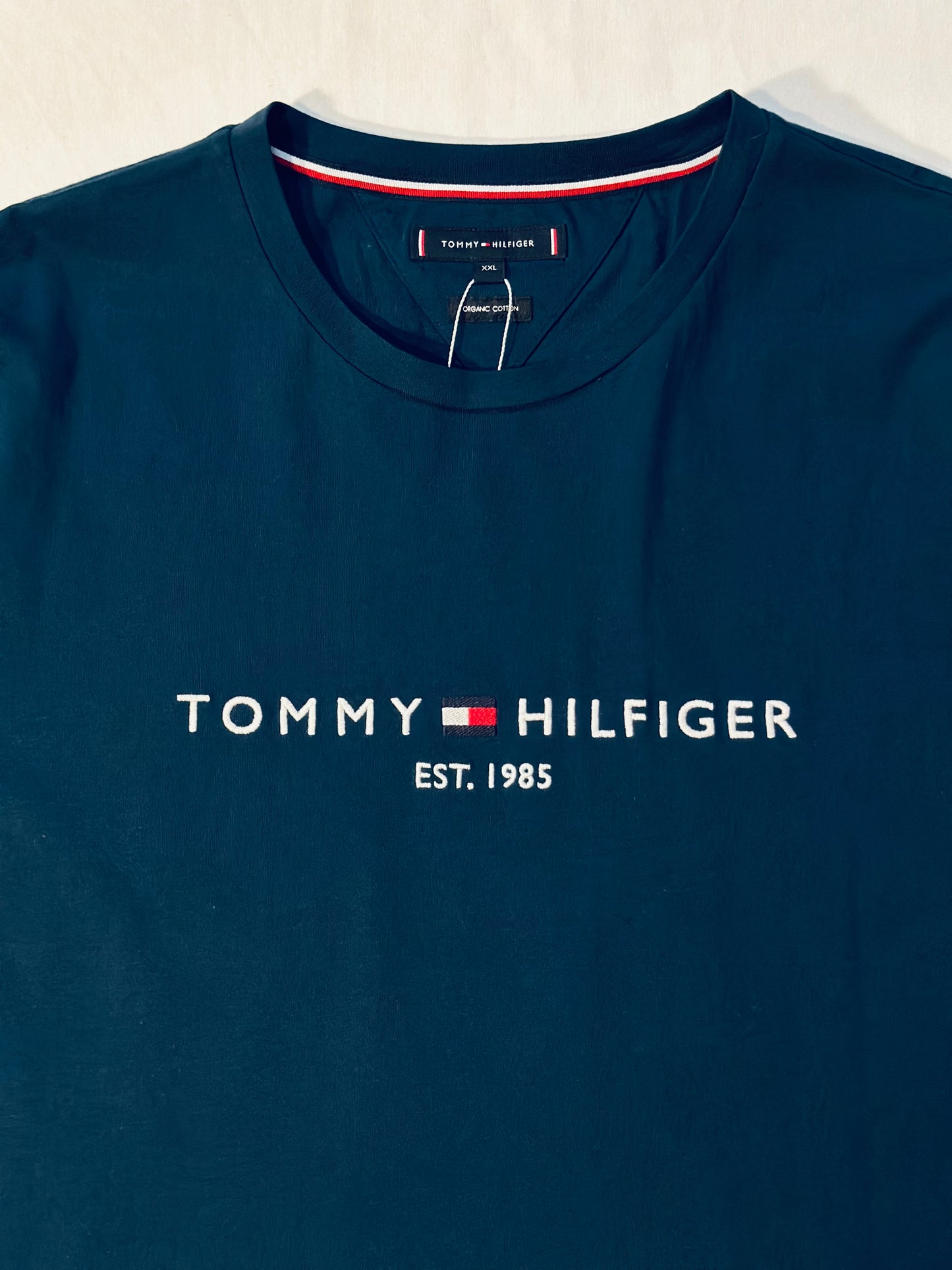 Tommy Hilfiger Logo Embroidery Slim Fit T-Shirt (Sz 2XL)